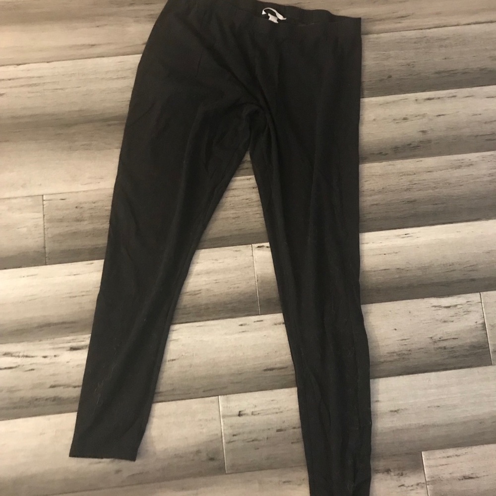 Classic H&M Black Stretch Leggings in Black
